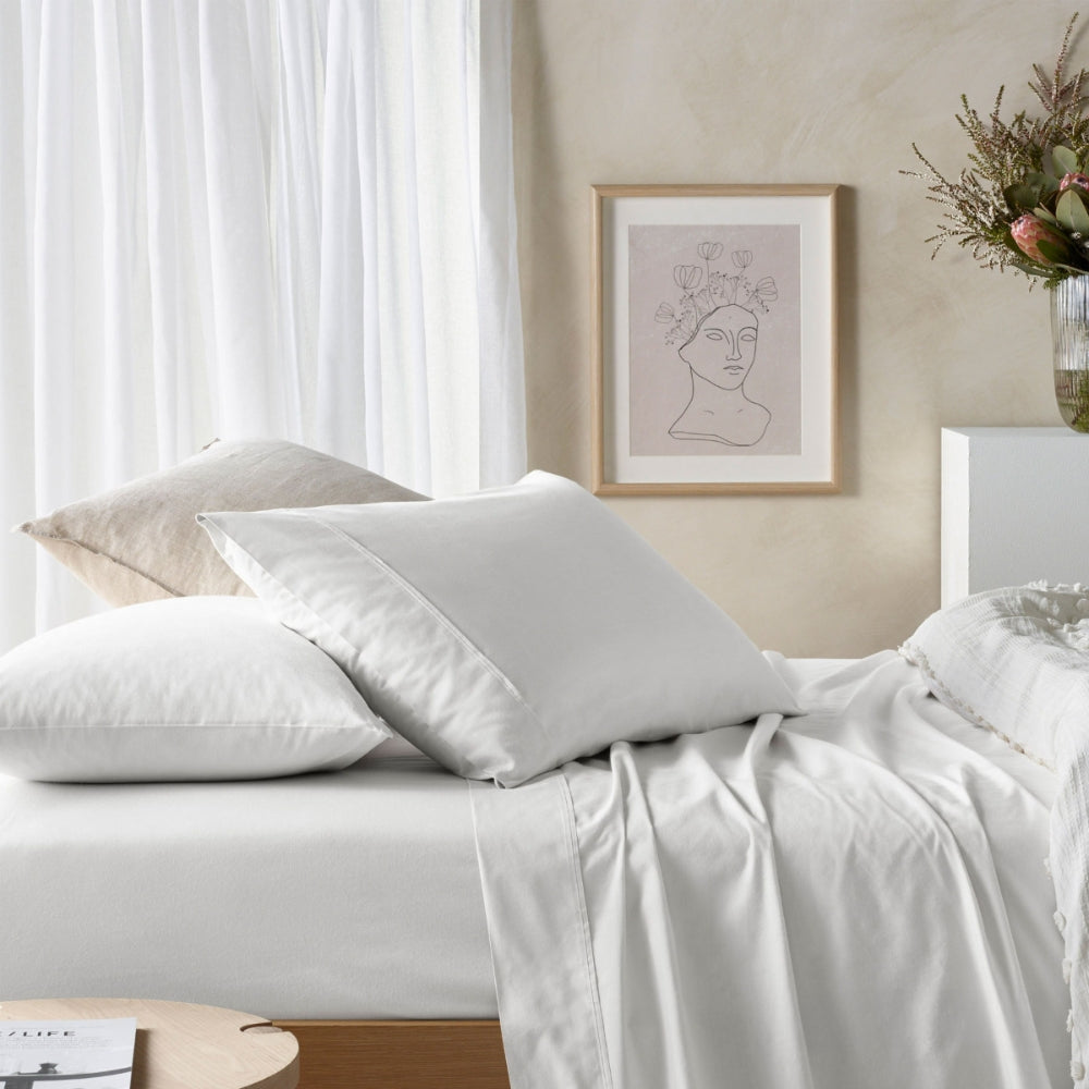 Vintage Cotton Eucalyptus Sheet Sets (4 colours)