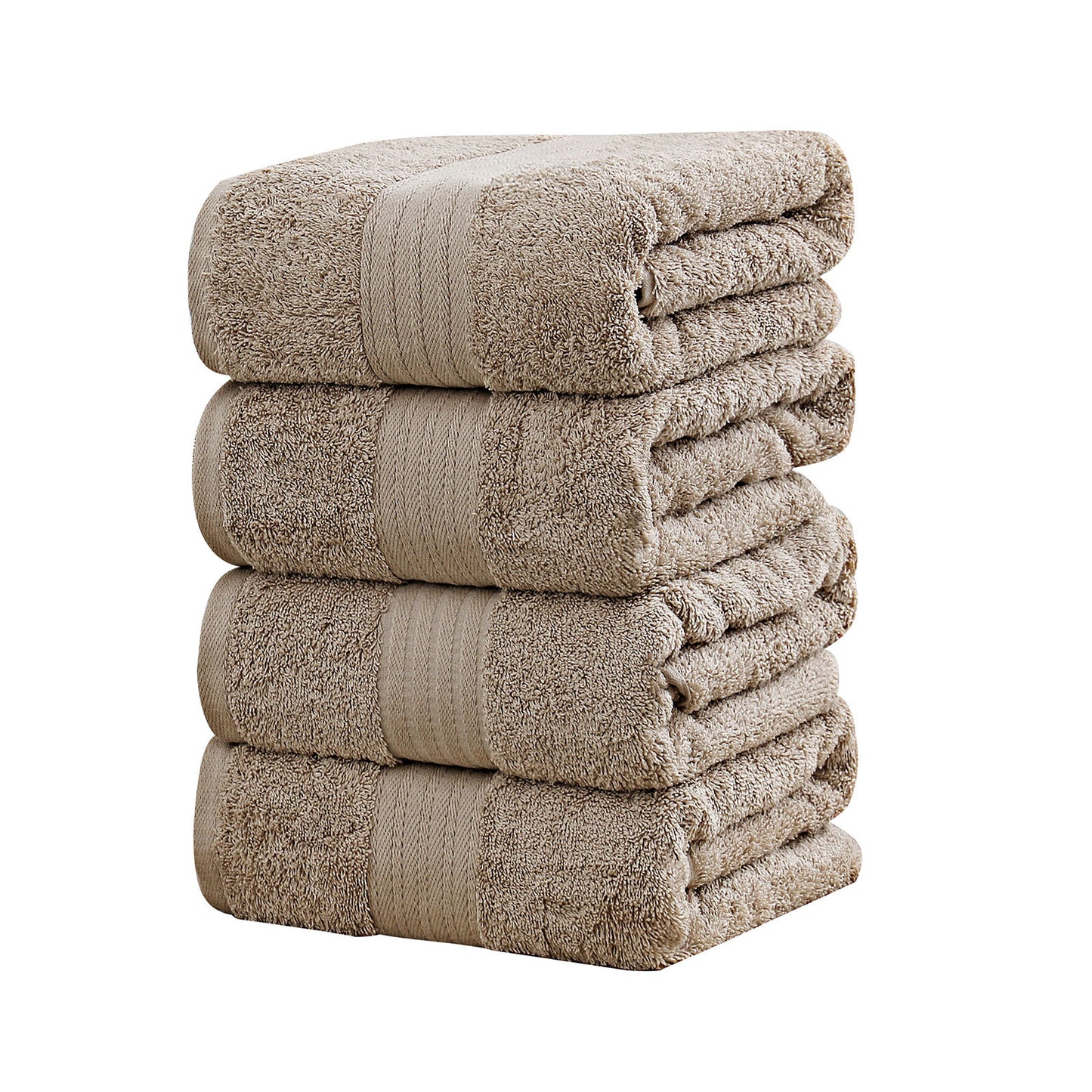 Cotton Bath Towels 4 Set (5 colours)