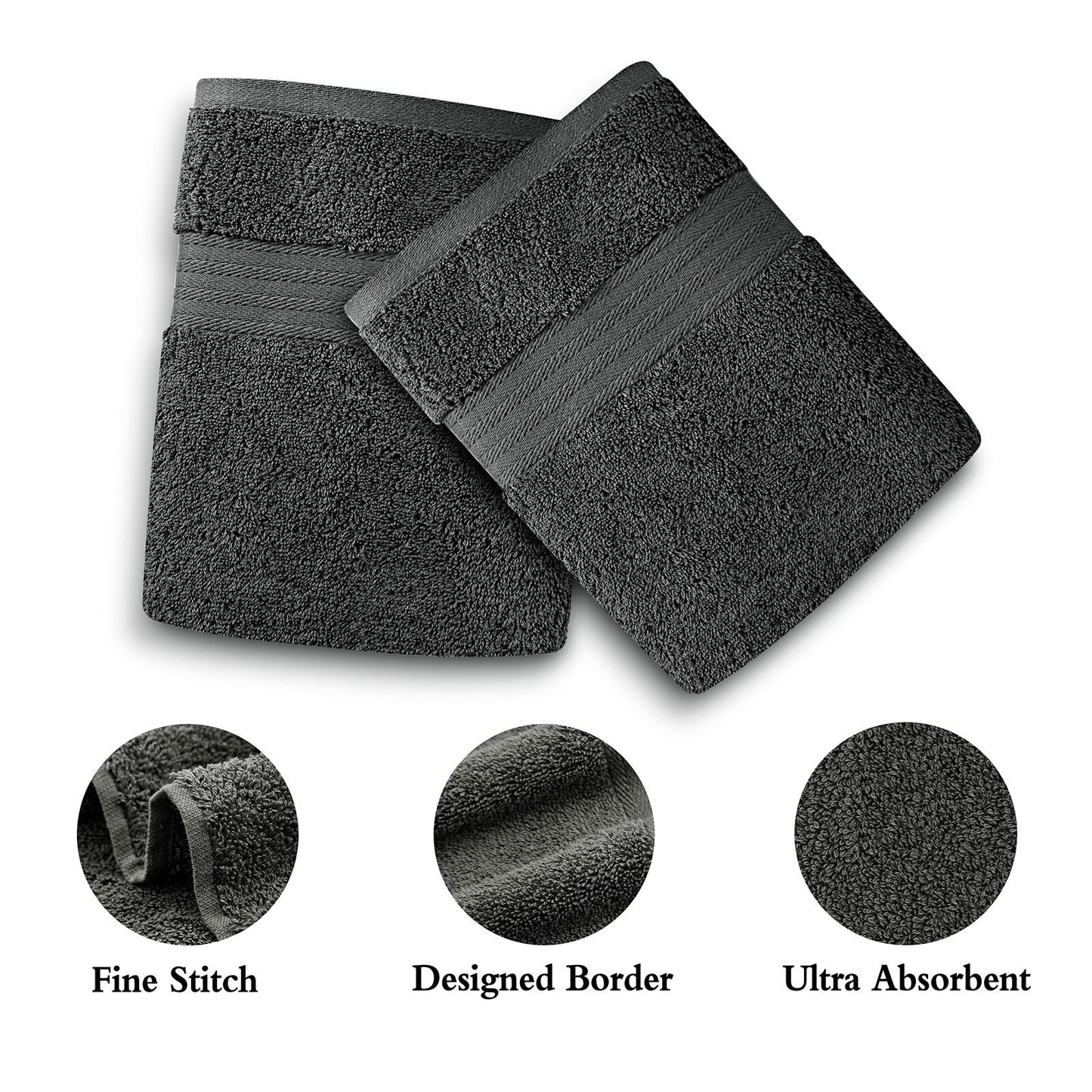 Hand Towel 4 Piece (4 Colours)