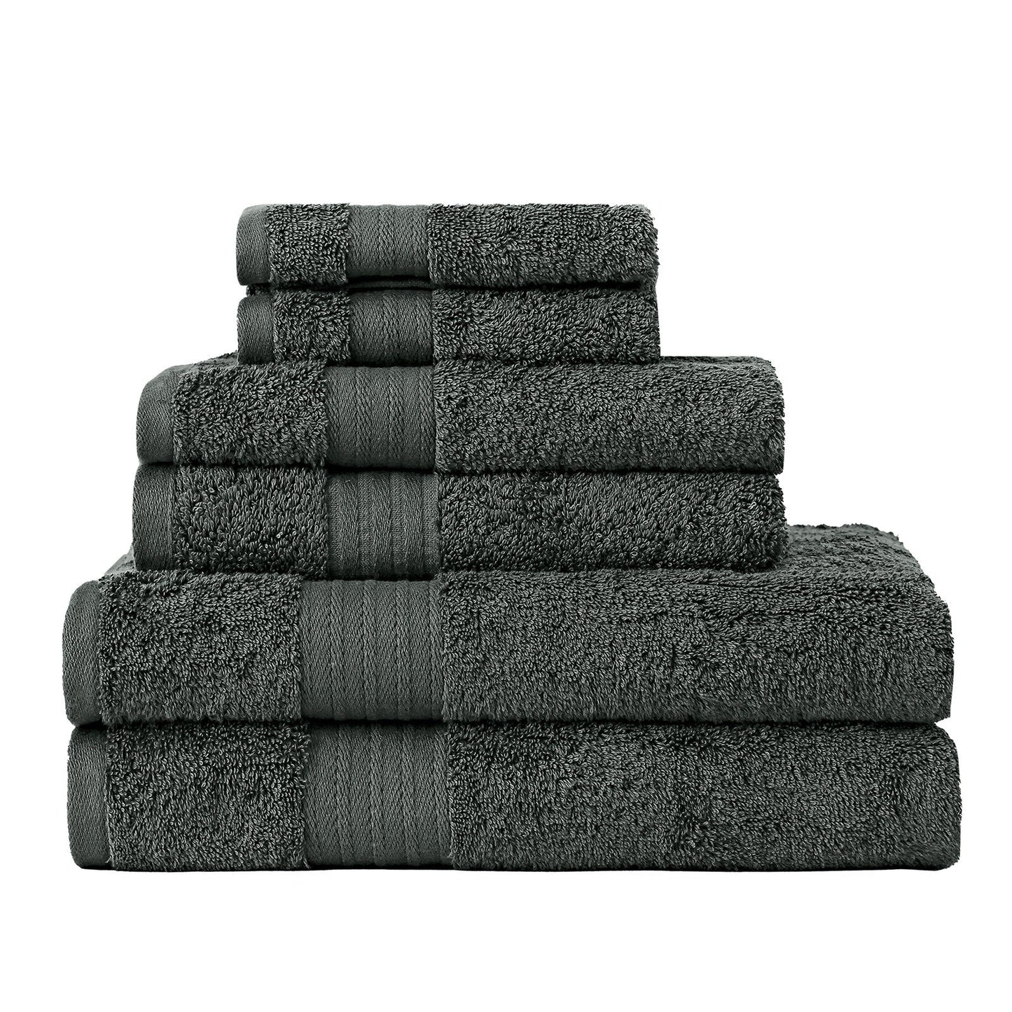 Luxury Soft Cotton Bath Towel Set of 6 (5 colours)
