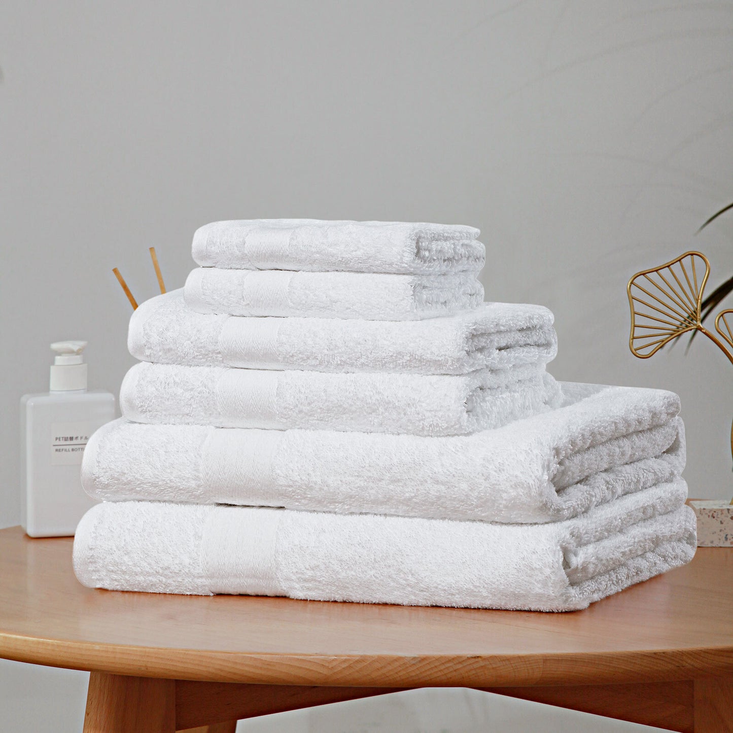 Luxury Soft Cotton Bath Towel Set of 6 (5 colours)