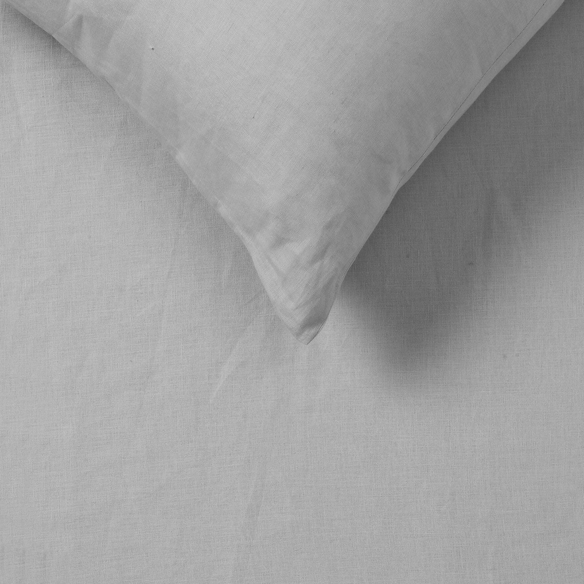 Vintage Design Silver 100% Hemp Quilt Cover Set