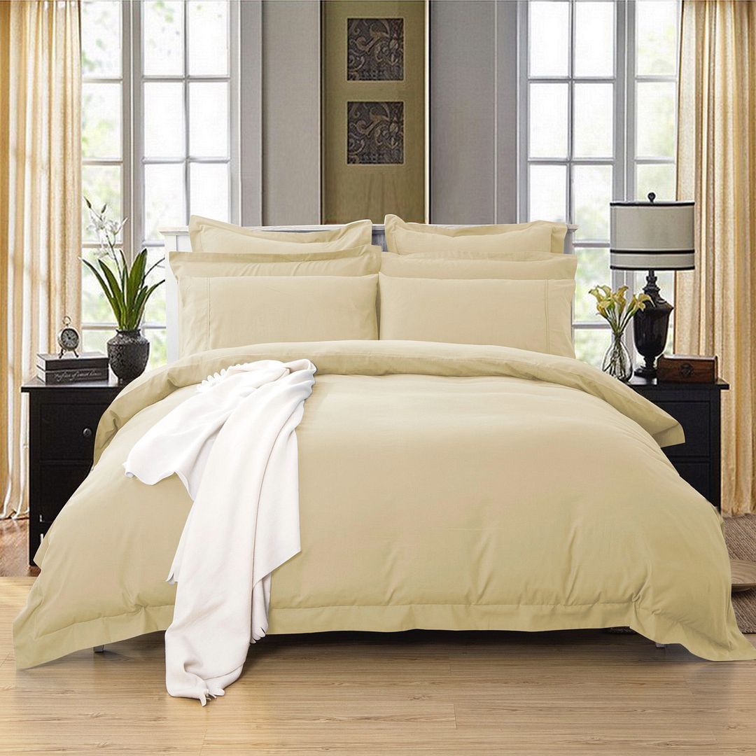 1000TC Quilt Duvet Cover Set - (8 colours)