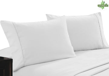 Bamboo Cotton Pillowcase - Twin Pack (3 colours)