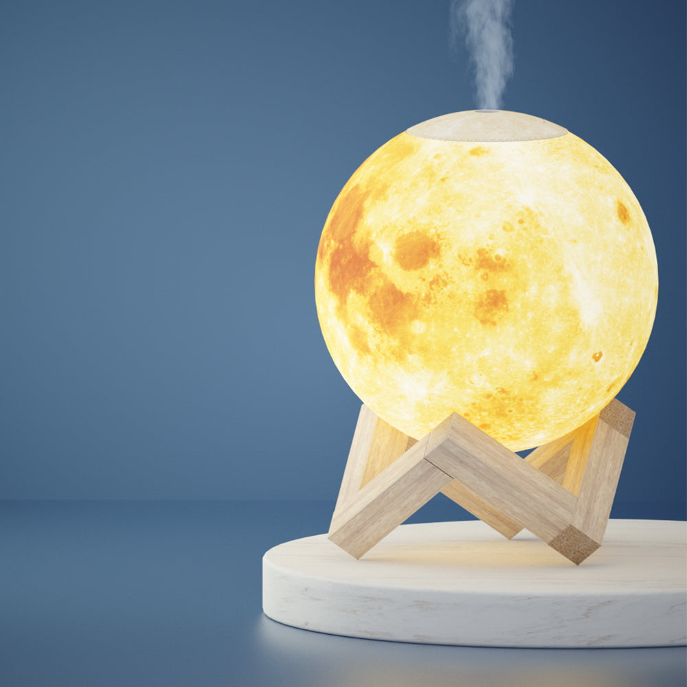 Aroma Diffuser LED Moon Lamp - 880ml