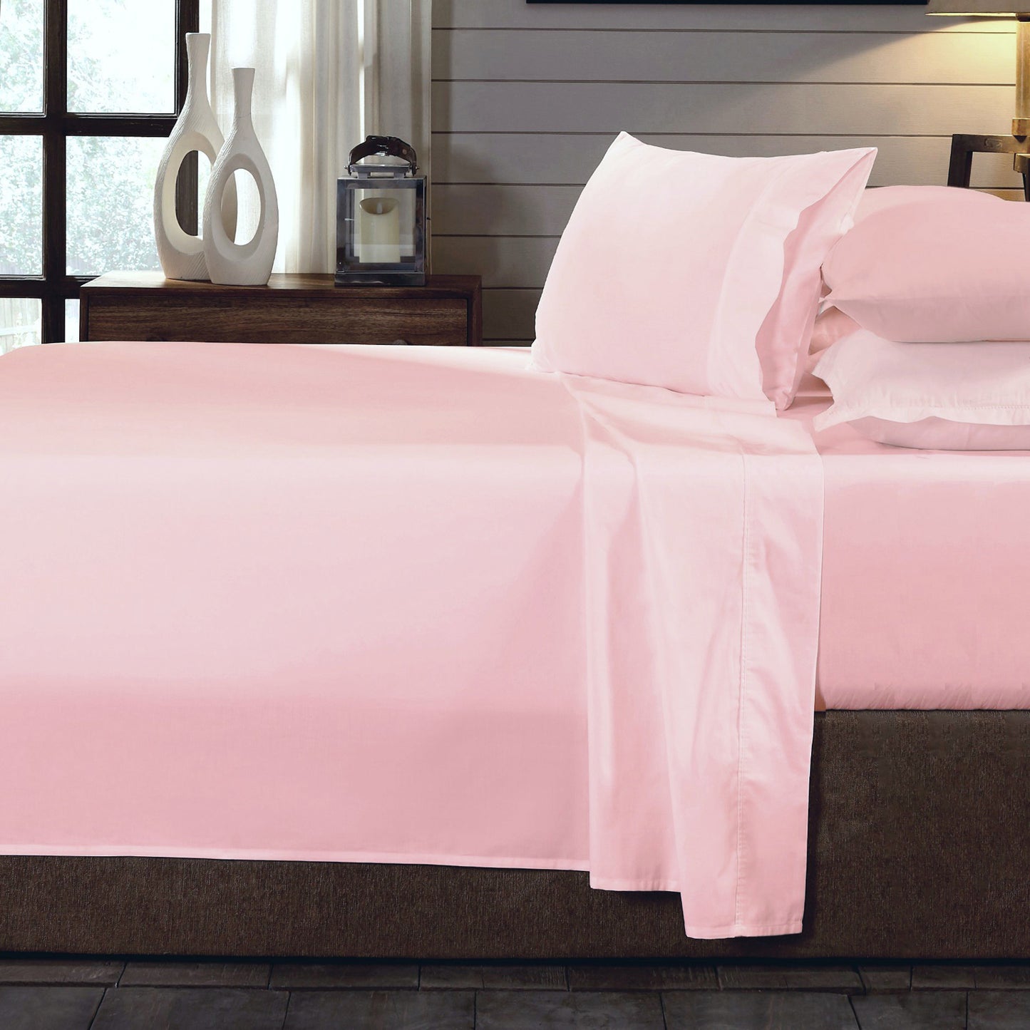 Organic 100% Cotton Sheet Set - King - Blush