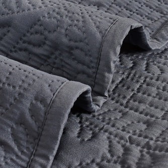 Quilted Embossed Coverlet Set of 3 ( 5 colours )