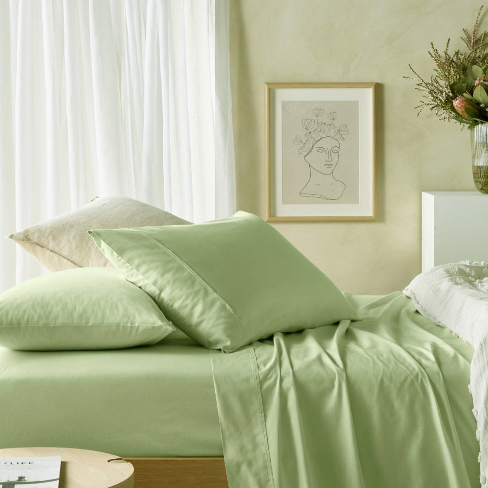 Vintage Cotton Eucalyptus Sheet Sets (4 colours)