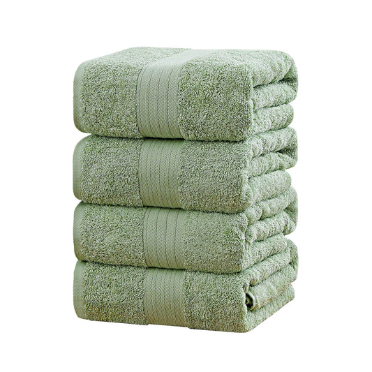 Cotton Bath Towels 4 Set (5 colours)