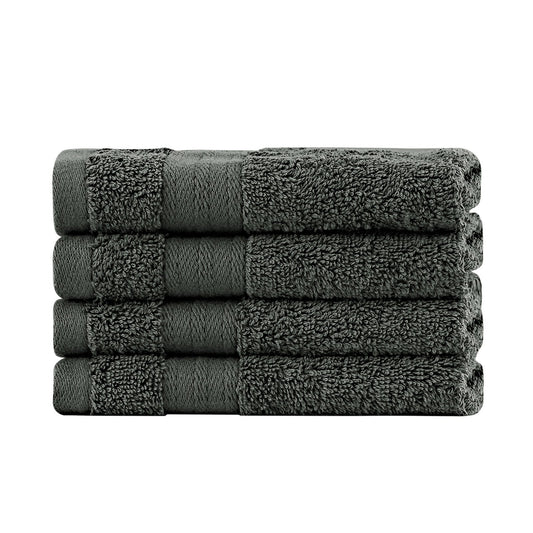Face Wash Towel Set - 4 Piece Cotton Washcloths (3 Colours)