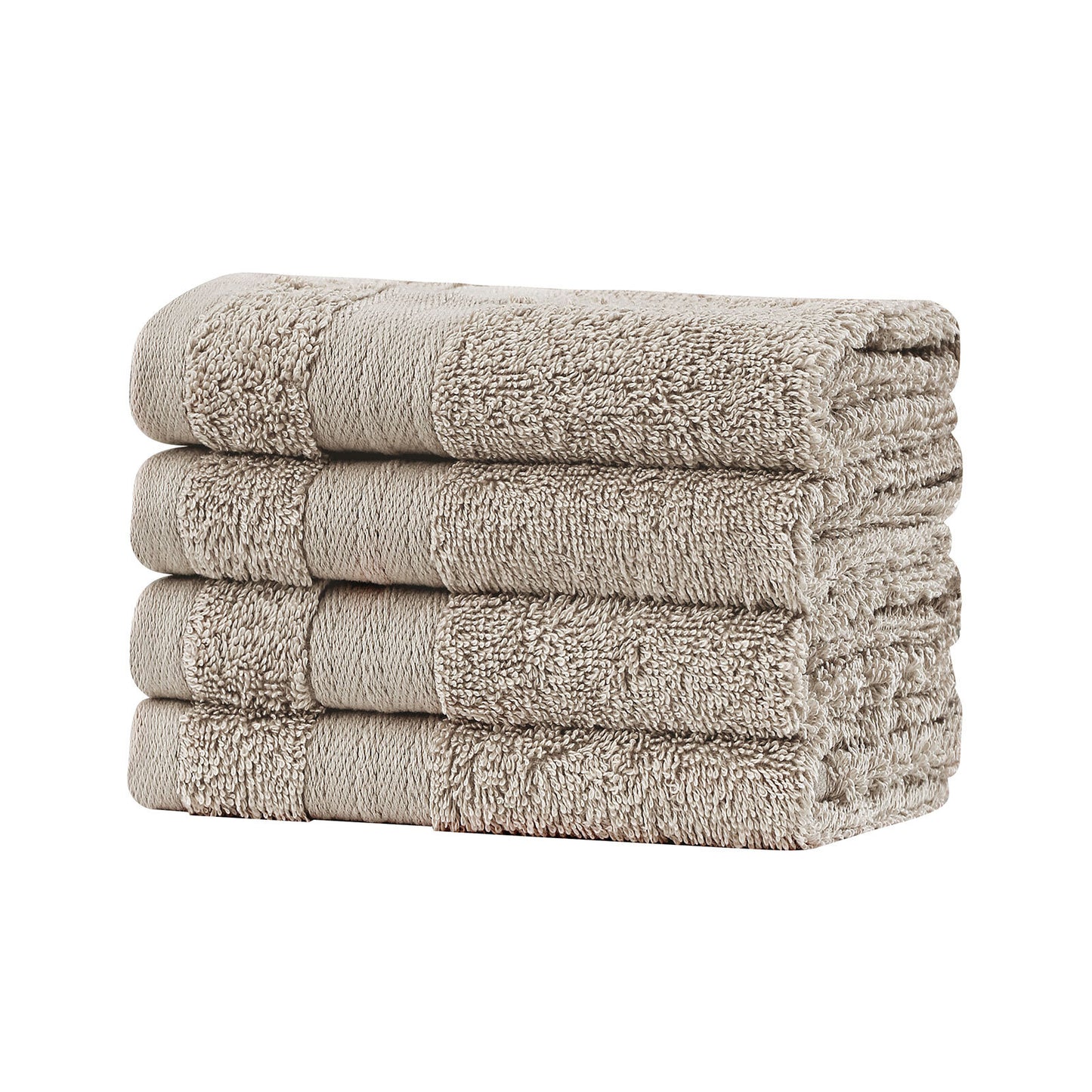 Face Wash Towel Set - 4 Piece Cotton Washcloths (3 Colours)
