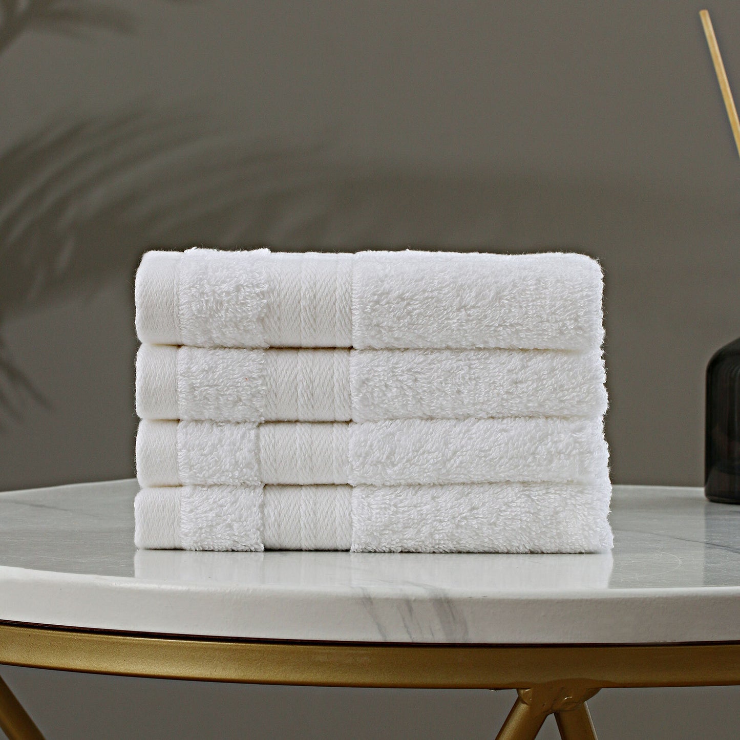 Face Wash Towel Set - 4 Piece Cotton Washcloths (3 Colours)