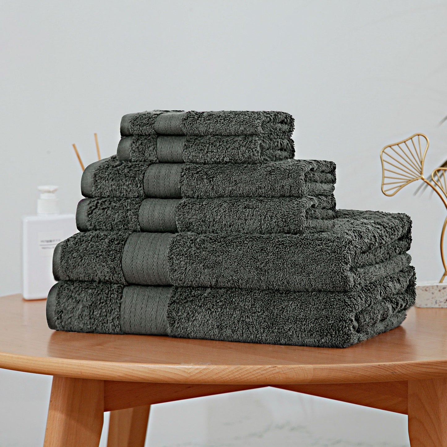 Luxury Soft Cotton Bath Towel Set of 6 (5 colours)