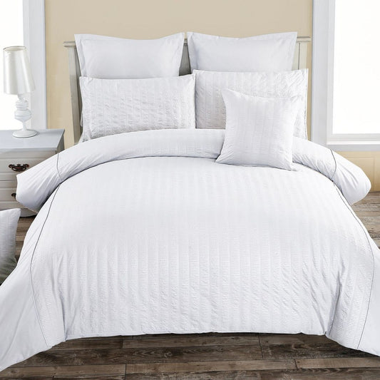Elegant White Quilt Cover Set