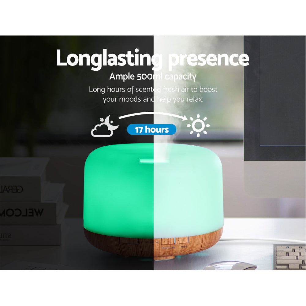 Aroma Diffuser Aromatherapy Air Humidifier Purifier- 500ml