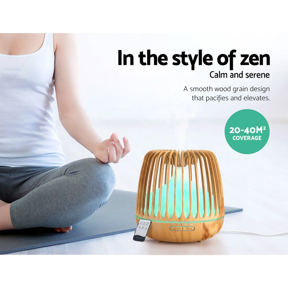 Aroma Diffuser Aromatherapy Humidifier Essential Oil 500ml - 4-In-1