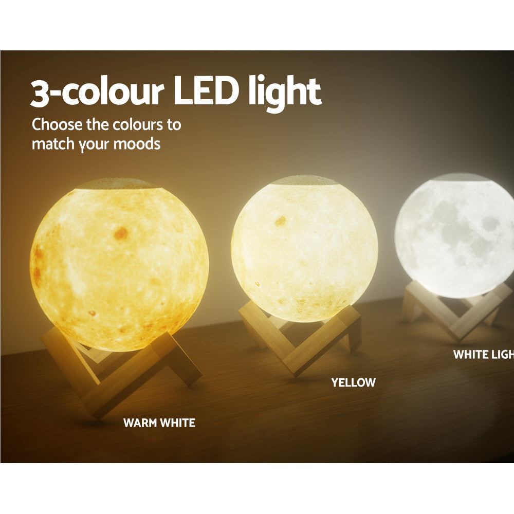 Aroma Diffuser LED Moon Lamp - 880ml