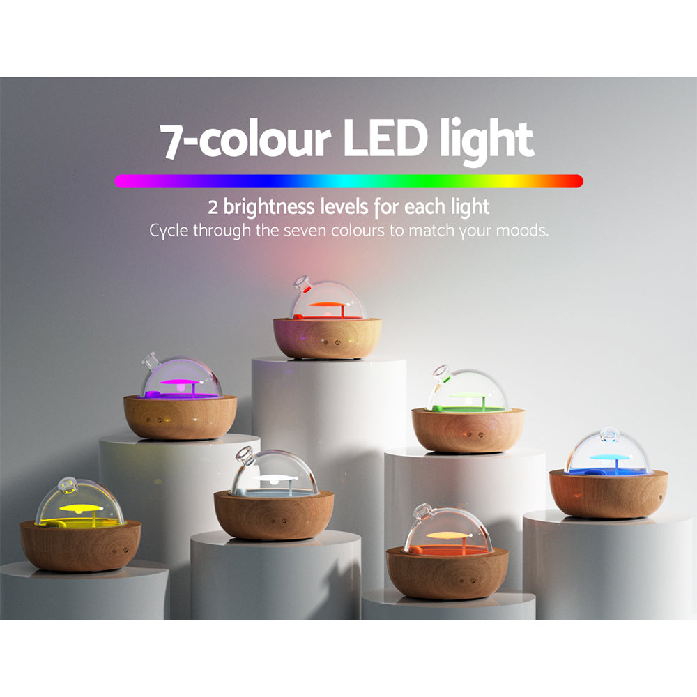 Aroma Diffuser Aromatherapy Humidifier Purifier Essential Oil LED Glass