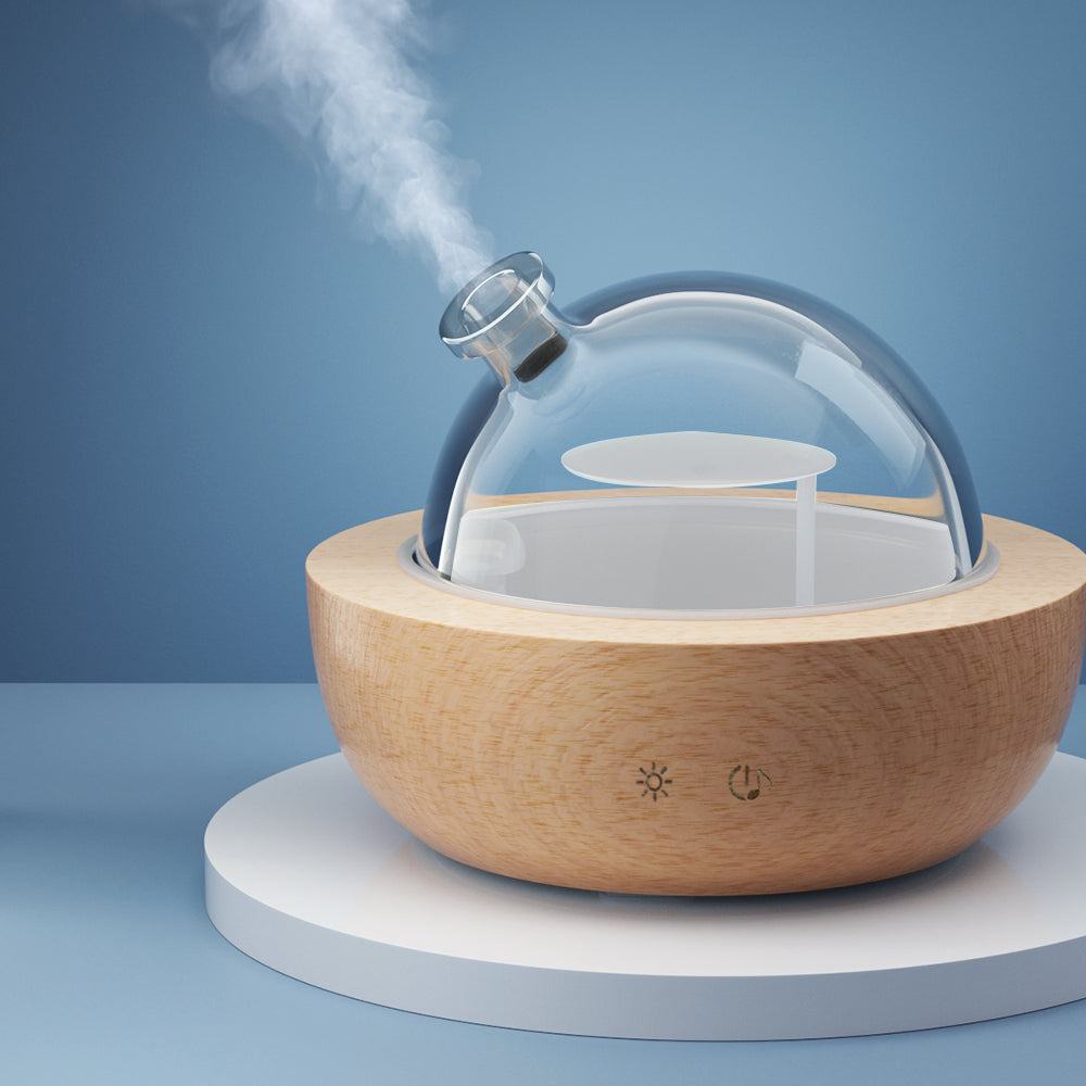Aroma Diffuser Aromatherapy Humidifier Purifier Essential Oil LED Glass