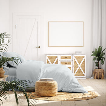 Bamboo Cotton Quilt Cover with Pillowcases Set (6 colours)