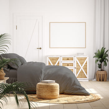 Bamboo Cotton Quilt Cover with Pillowcases Set (6 colours)