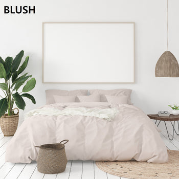 Bamboo Cotton Quilt Cover with Pillowcases Set (6 colours)