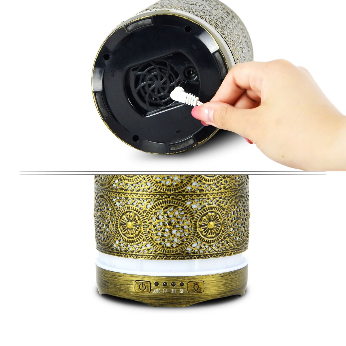 Vintage Gold Essential Oil and Aroma Diffuser