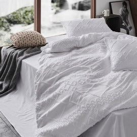 Embossed Chic Quilt Cover Set (2 colours)