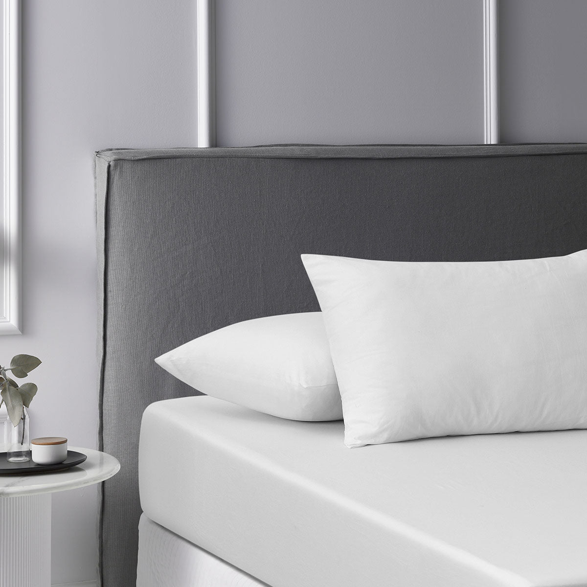 White Washed Cotton Fitted Sheet Set