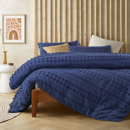 Vintage Design Sans Sovci Bijou Cotton Quilt Cover Set (3 colours)