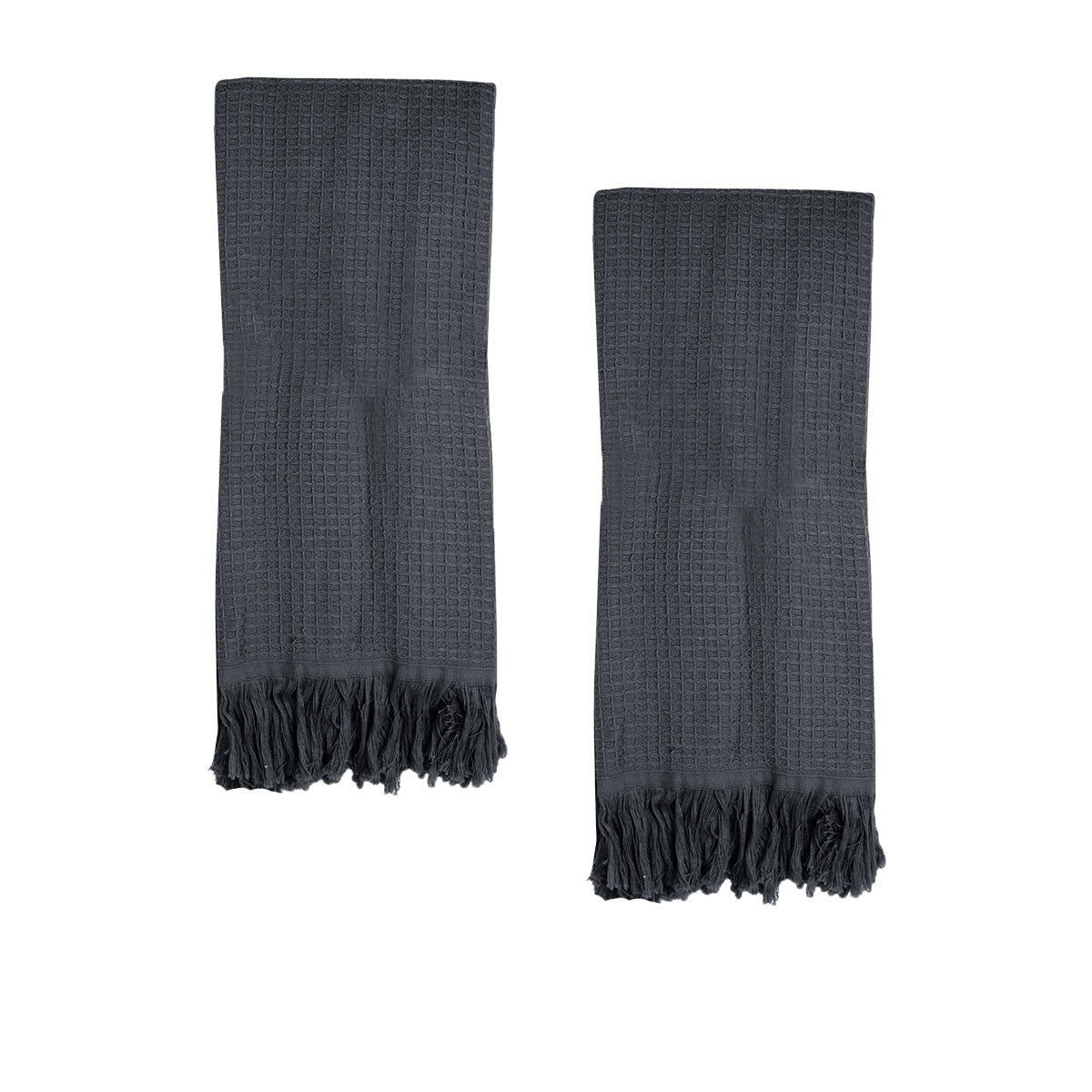Camila Set of 2 Cotton Waffle Hand Towels 45 x 65 cm (5 Colours)